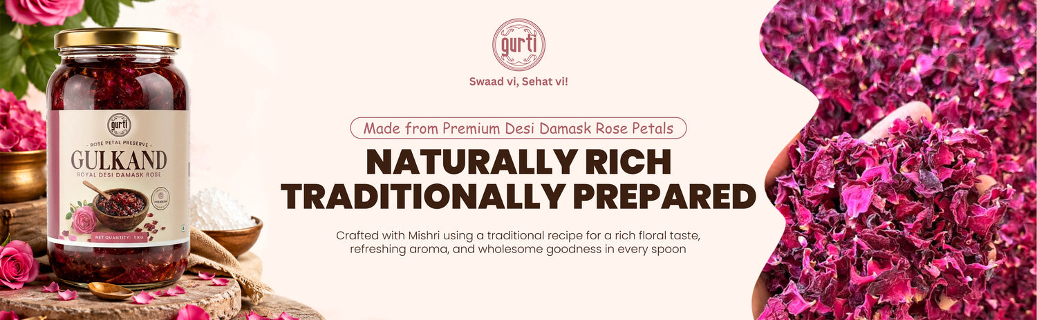 Organic Damask Rose Gulkand (Mishri)