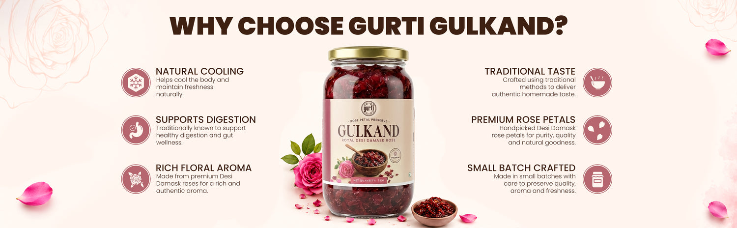 Organic Damask Rose Gulkand (Mishri)
