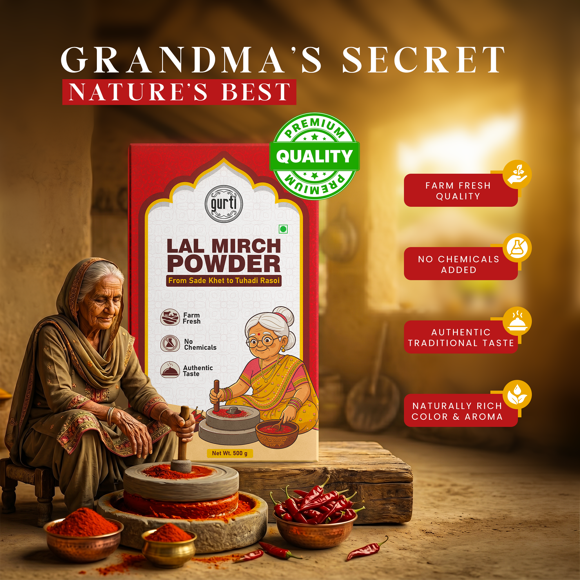 Organic Chilli Powder 250g