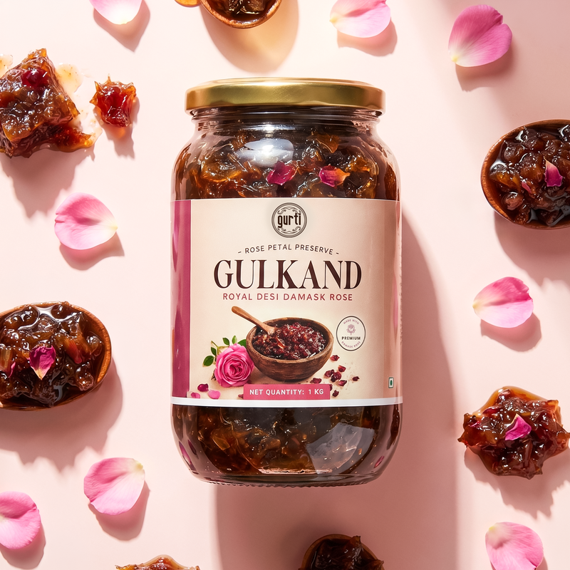 Organic Damask Rose Gulkand (Mishri)